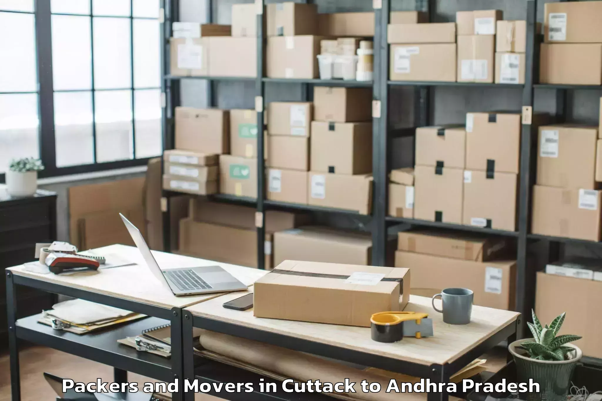 Professional Cuttack to Vinukonda Packers And Movers